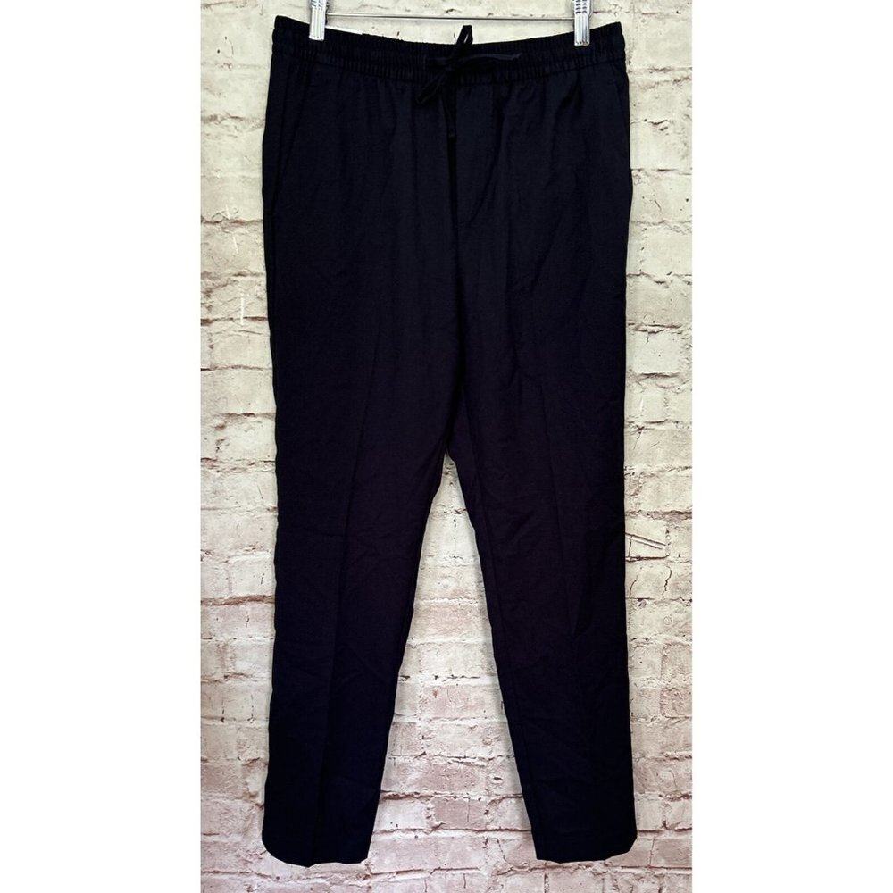 H&M Mens Pants Slim Fit Pull On Elastic Waist Drawstring Waist Dark Blue Size S